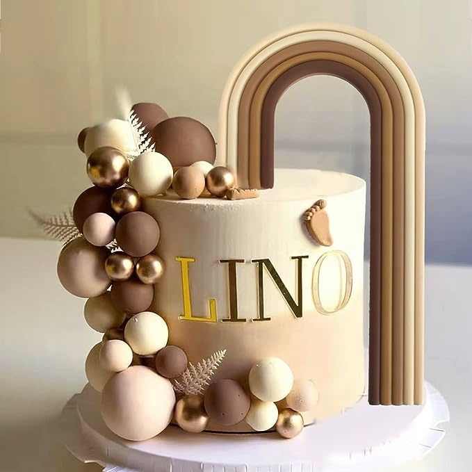 Toppers Per Torta Compleanno 23 Pezzi - Decorazioni Arcobaleno Per Bambini - Foto 4