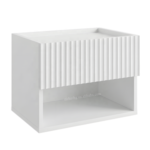 <span class=keywords><strong>Comodino</strong></span> Moderno Sospeso a Parete in Legno per Camera da Letto con Cassetti - Product Image 2
