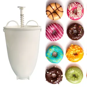 Groothandel Creative Plastic Mini Donut Bal Machine Artefact Fry Schimmel Donut Maker Diy Keuken Tool