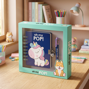 Karactermania for Oh My Pop! Sweety-Pack A5 Diary + 6-Coloured Pen Spiral Binding PU Cover Gift <b>Set</b> - Product Image 2