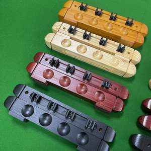 Soporte de pared para tacos de billar, 6 orificios, plástico PP, sin perforaciones, rectangular pulido, para almacenamiento de tacos de billar - Product Image 3