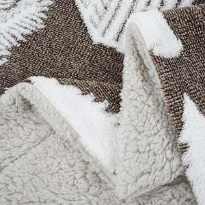ผ้าห่มขนแกะเชอร์ปาแบบกำหนดเองผ้าห่มขนแกะลายหมีผ้าห่มนุ่มพิเศษสำหรับทุกฤดูกาลอบอุ่นสบาย - Product Image 5