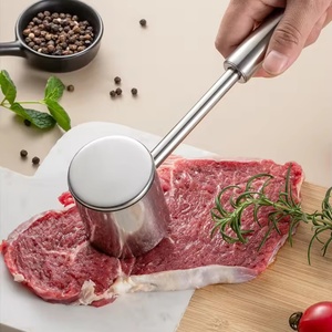 New Arrival <b>Kitchen</b> <b>Gadget</b> Meat Tenderizer <b>Tool</b> Heavy Duty 304 Stainless Steel Meat Hammer - Product Image 3