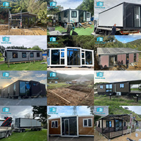 Conteneur de maison pliable facile à assembler Conteneur de maison pliable 3 chambres à coucher avec salle de bain et cuisine