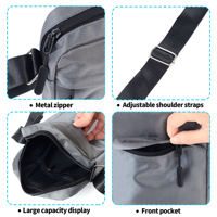 Sac messager en polyester avec logo personnalisé, petit sac bandoulière, sacs à bandoulière pour hommes et femmes, sac de voyage minimaliste, sac à bandoulière décontracté, pochettes