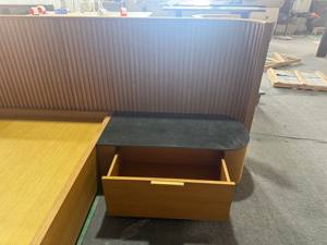 Lit moderne de haute qualité Disen, cadre en bois massif chêne blanc avec tables de chevet, plateau en ardoise, personnalisable - Product Image 5