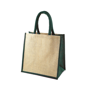 Heavy Duty Medium <b>Jute</b> Tote <b>Shopping</b> Sack Natural Fiber Grocery Carry <b>Bag</b> Reusable Supermarket Retail Food Packaging <b>Bag</b> - Product Image 1