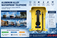 Téléphone analogique étanche Joiwo, robuste et durable, conforme à la norme IP67, pour l'exploitation minière en extérieur, la marine, les ports et les terminaux offshore, fabrication OEM/ODM.