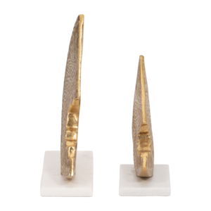 Sculture a Forma di Luna Crescente in Metallo a Forma di Limone per Decorazione Casa, Bagno, Ufficio, Soggiorno, Esposizione su Scaffale, Arte Moderna - Product Image 3