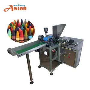 crayon paper wrapping machine/oil pencil labelling machine/crayon paper roll label machine