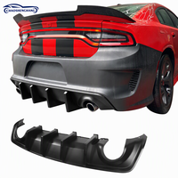 Diffuseur arrière en PP pour Dodge Charger Widebody 2020-2024, finition extérieure pour échappement rond