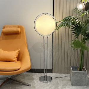 Lampe sur pied de style nordique, <span class=keywords><strong>Bauhaus</strong></span> du milieu du siècle, en fer et PMMA, garantie 3 ans - Éclairage design pour salon, chambre à coucher, chevet - Product Image 1