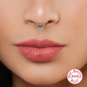 ROXI Bijoux plaqués or 18 carats, créoles argentées de 6 mm et 8 mm pour piercing nez, oreille, hélix, cartilage, tragus - Product Image 5