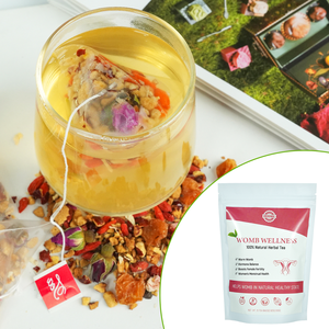 ChinaHerbs Tisane Féminine Vente Chaleureuse Bien-Être de l'Utérus Fertilité, Favorise la Stabilité Hormonale, Mélange Frais de Fleurs - Product Image 1