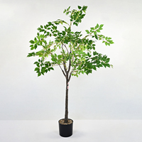 Plante artificielle haut de gamme en pot, Ficus Trèfle porte-bonheur détachable, pour intérieur, salon, hôtel, restaurant, bureau, exposition
