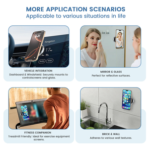 Support mobile multifonctionnel pliable et réglable en hauteur pour la maison, le bureau, la salle de sport, l'utilisation du miroir - Product Image 3