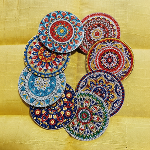 Posavasos Mandala con cuentas - Product Image 1
