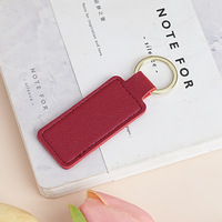 Porte-clés de luxe en cuir Pu Mini Rectangle porte-clés personnalisé porte-clés pour cadeau de promotion porte-clés porte-clés en cuir