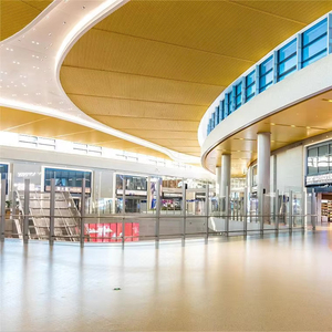 Panneaux de façade modernes en aluminium certifiés ISO RoHS Murs rideaux personnalisables écologiques pour hôtels - Product Image 2