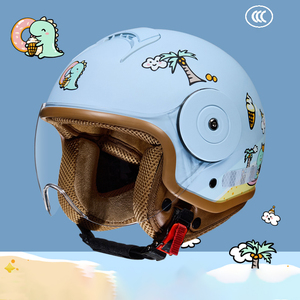 Bán buôn CCC cấp giấy chứng nhận trẻ em động cơ xe đạp Mũ bảo hiểm nửa mặt động cơ chu kỳ Mũ bảo hiểm Retro xe máy Mũ bảo hiểm cho trẻ em - Product Image 6