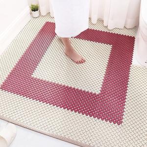 Tapis de sol de salle de bain antidérapant en PVC à emboîtement, carreaux de tapis de douche à drainage pour salle de bain, <span class=keywords><strong>SPA</strong></span> et piscine 20cm*20cm - Product Image 5