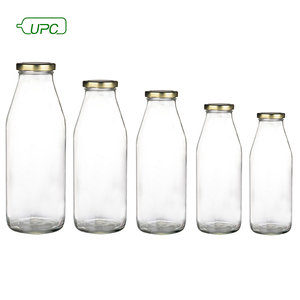 Milk Glass Bottle 250ml Wholesale 200ml 250ml 500ml 1000ml Glass Milk Bottle With Cap