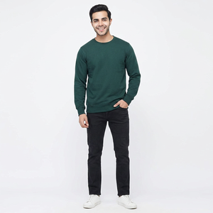 Sweat à capuche pour homme de haute qualité et pas cher avec col à capuche, couleur et logo personnalisables, 100% coton, design uni, manches longues - Product Image 1