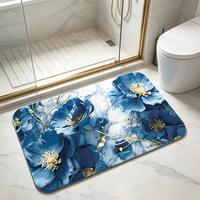 Tapis de porte en boue de diatomée super absorbant, à séchage rapide, antidérapant, imprimé sur mesure, tapis décoratif pour l'entrée de la maison, la cuisine