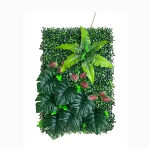 Artificial Decorative Plants Mat Wall Hanging 40 x 60 cm Interior Greenery Flower Wall Greenery Wall Roll