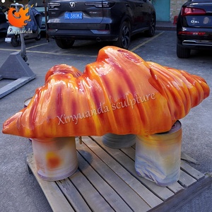 Lớn Croissant sợi thủy tinh điêu khắc, trung tâm thương mại hiển thị trang trí, bánh check-in trang trí - Product Image 2