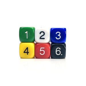 Jeux de société numériques personnalisés Coins arrondis Éducation préscolaire éducative dés numéro de rouleau - Product Image 4