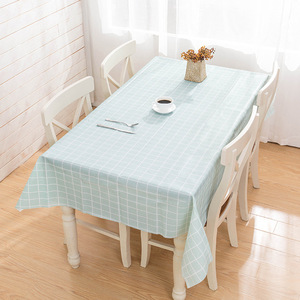 PEVA <b>tablecloth</b>, oil-proof placemat, trendy checkered Nordic checkered <b>tablecloth</b>, waterproof and washable. - Product Image 1