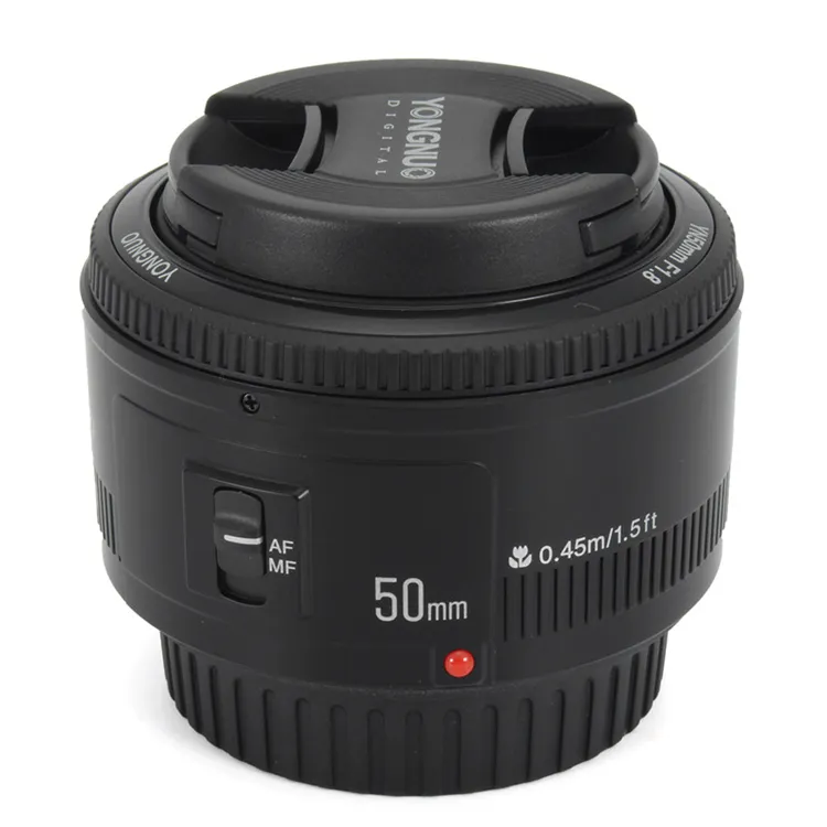 YONGNUO YN EF 50mm f/1.8 AF lensa fokus otomatis apertur lensa YN 50mm f1.8 untuk kamera DSLR Canon EOS