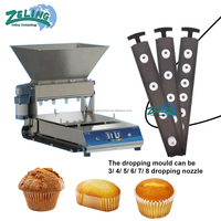 Machine automatique de remplissage de gâteaux de table, déposeuse de pâte à cupcakes, équipement de boulangerie compact et peu encombrant à prix abordable