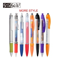 Stylo publicitaire 2-en-1 avec bannière rétractable, personnalisé, double face, pour salons professionnels et événements marketing