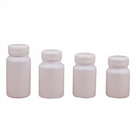 Flacon en plastique PET blanc de 80 ml, 100 ml, 120 ml, 150 ml pour pilules et médicaments, avec bouchon à clapet imprimé et opercule sensible à la pression