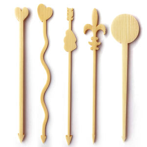 ผู้ผลิตสามารถปรับแต่งลิงส่วนบุคคลหยิบไม้ค๊อกเทลไม้ไผ่ขายส่ง - Product Image 5