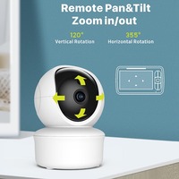 Caméra Bébé Sans Wi-Fi 2,4 GHz avec Zoom Numérique 2X, Moniteur de Température pour Bébés, Écran 5 Pouces, Babyphone, Moniteur Bébé