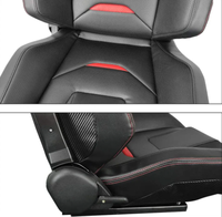 Siège baquet sport universel en cuir PVC JBR 1085, accessoires de voiture SIM, sièges de course réglables pour simulateur de véhicule