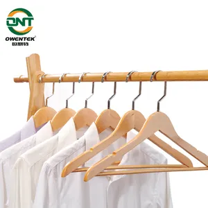 Cintres en gros cintres gancho para ropa de madera et perchas para ropa cintres en bois pour vêtements