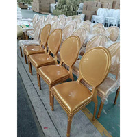 Vente directe du fabricant, chaises d'hôtel durables pour utilisation en salle de banquet, chaises blanches et noires de style princesse, chaise de salle à manger