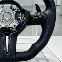 Volant en cuir noir pour BMW F10 F30 F20 F15 F18 F25 F31 F32 F02 F07 F11 F23 F35 F36 F06 F48 F49 F39 F26 F16