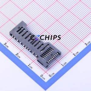 HYCW66-2IN118-358B SD Card / Memory Card Connector SMD Connector Plug-In Type MicroSD Card (TF Card) Card Holder With - Product Image 2