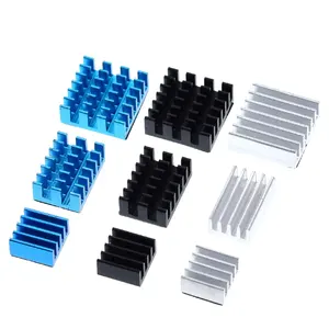 TZT Kit Pendingin Radiator Heatsink Aluminium untuk Raspberry Pi 4, 3 Buah Raspberry Beri Pi 4B untuk Raspberry Beri Pi 4 Model B