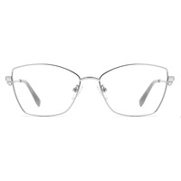 Nouvelles lunettes de vue classiques pour femmes, monture carrée en métal, bordure complète, légères, pour un usage quotidien