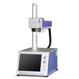 Mesin penanda Laser serat komputer Build-in, pengukir logam dengan pengukir logam plastik PVC baja tahan karat 20W 30W 50W - Product Image 2