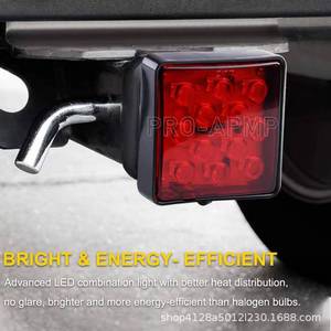 Feu arrière LED Pro Amp 12V à lentille rouge, universel, compatible avec les camions et remorques Ford, feu d'avertissement de freinage, mise à niveau et rétrofit - Product Image 3
