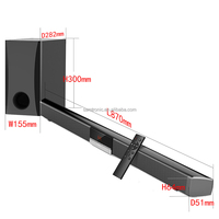 Barra de Sonido Samtronic para TV, Barra de Sonido Bluetooth para Cine en Casa con Subwoofer y Sistema de Sonido Envolvente para TV, Sistema de Karaoke