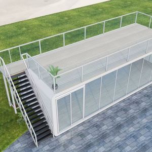 Casa Modular Inteligente Prefabricada en Contenedor de Acero Ligero y Duradero, Diseño Moderno de Mediados de Siglo, Energía Solar, Resistente a Huracanes - Product Image 5