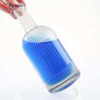 Usine personnalisée 700ml 750ml Liqueur Vodka Whisky Jus Boisson Bouteille en verre Entreprise de fabrication